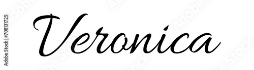 Veronica - black color - female name - ideal for websites, emails, presentations, greetings, banners, cards, books, t-shirt, sweatshirt, prints, cricut, silhouette,		

