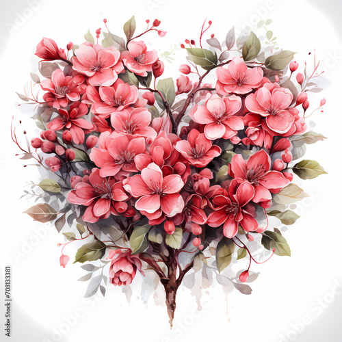 Valentine day Watercolor ClipartArt 
