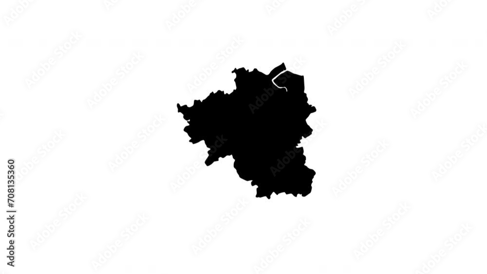 Animated video of Shaoxing city map in China Animated video of Shaoxing city map in China