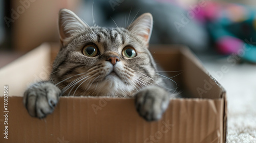 kitten in box © Maru_sua