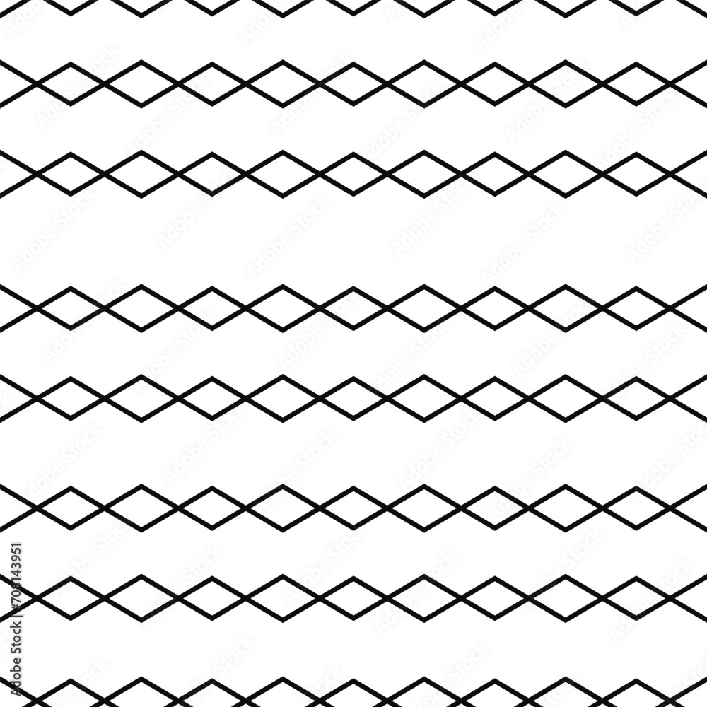 Abstract geometric black and white seamless pattern for web page, textures, card, poster, fabric, textile. Monochrome graphic repeating design. Modern minimalist stylish squared ornament