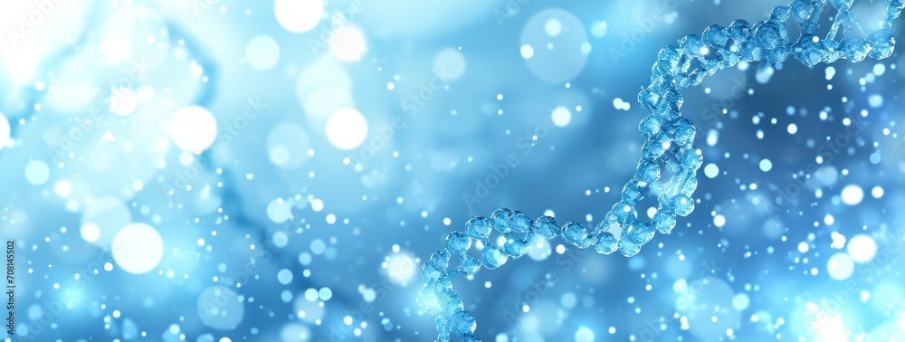 Blue Molekulare Struktur Background