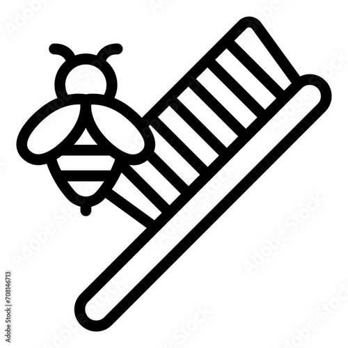 Bee Brush tool apiary icon