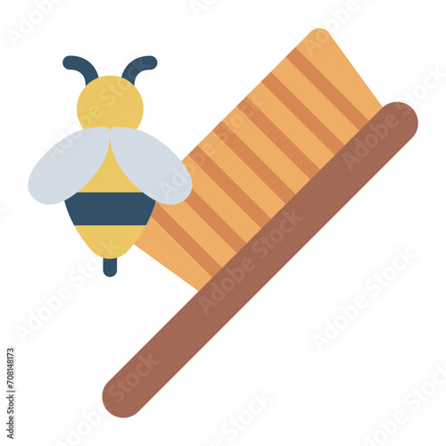 Bee Brush tool apiary icon