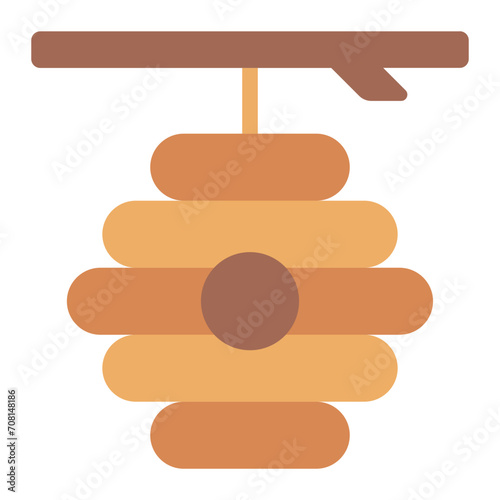 Beehive bee nest icon