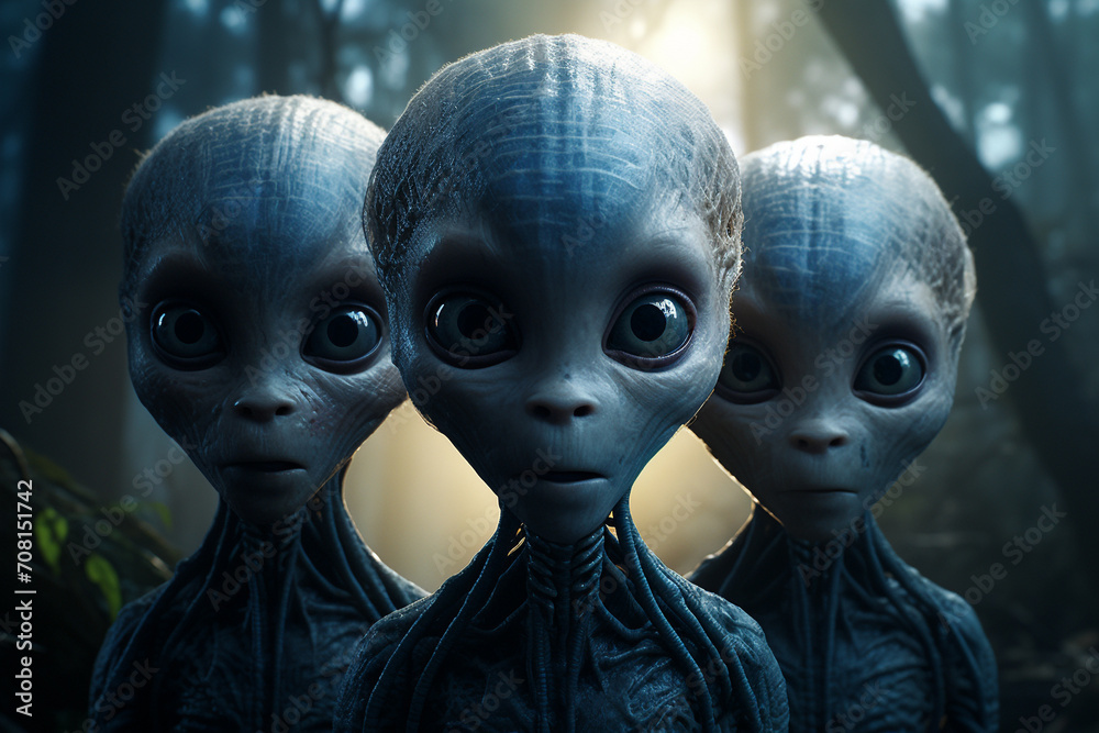 Alien, alien from other planets, from outer space, stranger
