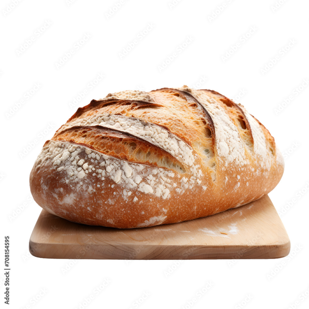 Artisan Bread Loaf on transparent background PNG image