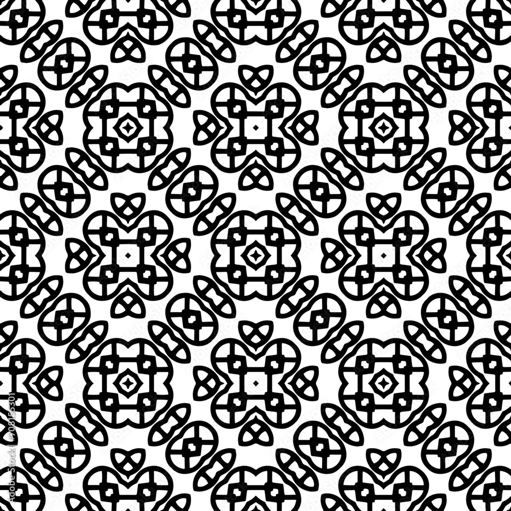 White background with black pattern. Seamless texture for fashion, textile design, on wall paper, wrapping paper, fabrics and home decor. Simple repeat pattern. White background with black pattern. Seamless texture for fashion, textile design, on wall paper, wrapping paper, fabrics and home decor. Simple repeat pattern.