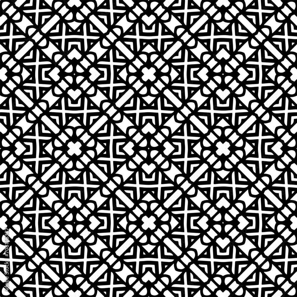 White background with black pattern. Seamless texture for fashion, textile design, on wall paper, wrapping paper, fabrics and home decor. Simple repeat pattern. White background with black pattern. Seamless texture for fashion, textile design, on wall paper, wrapping paper, fabrics and home decor. Simple repeat pattern.