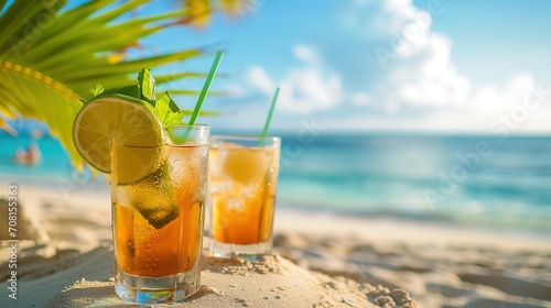 cocktails on the beach