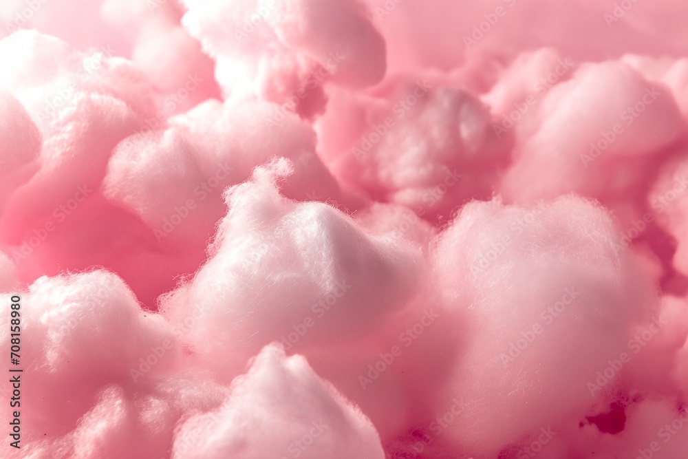 Pink clouds background, sweet cotton candy fluffy texture. Pink clouds background, sweet cotton candy fluffy texture.