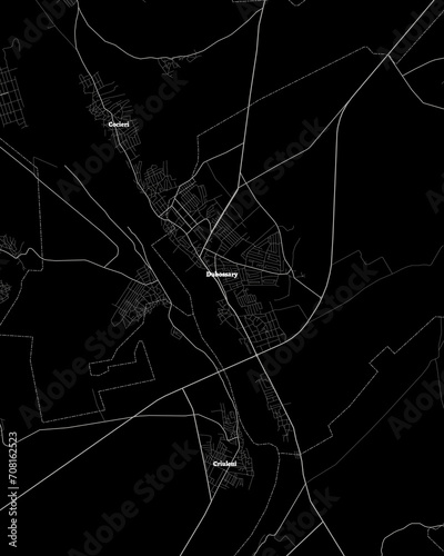 Dubasari Moldova Map, Detailed Dark Map of Dubasari Moldova photo