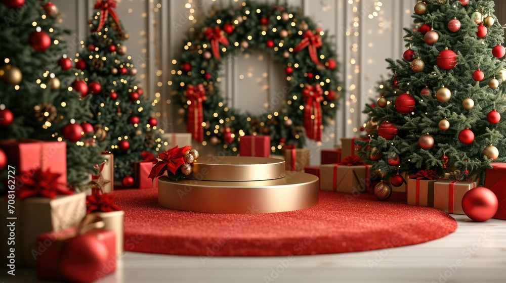 Podium in the background. Studio podium for product advertising. Stage stand. Blank podium. Display platform Podium in the background. Studio podium for product advertising. Stage stand. Blank podium. Display platform