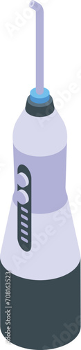 Pick teeth irrigator icon isometric vector. Oral health. Medical care