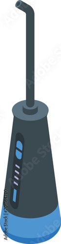 Sanitary teeth irrigator icon isometric vector. Pick doctor. Health medical