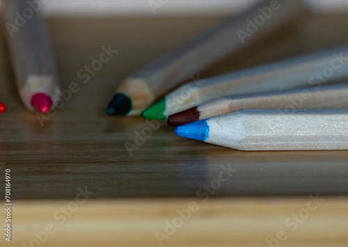 close up of pencils