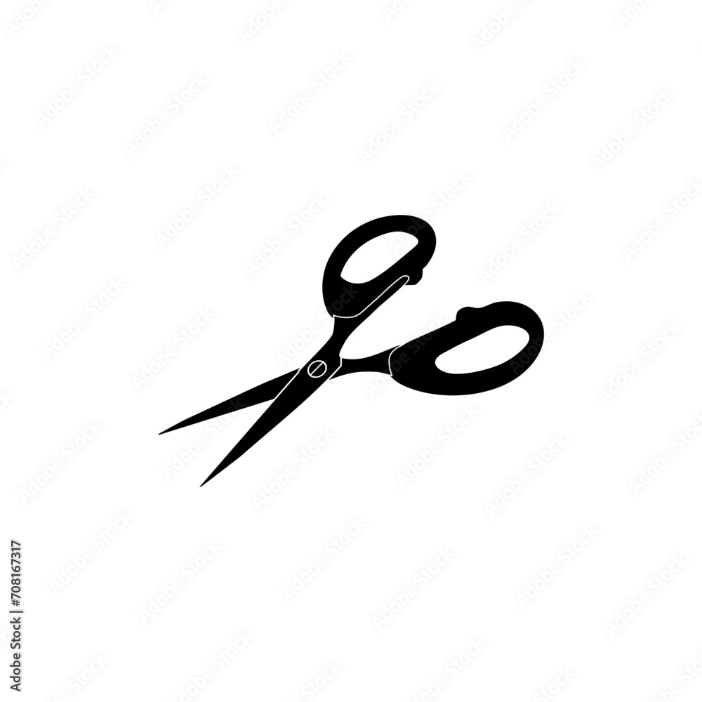 Scissors Silhouette, Flat Style, can use for Pictogram, Art Illustration, Website, Apps, Logo Type or Graphic Design Element. Vector Illustration Scissors Silhouette, Flat Style, can use for Pictogram, Art Illustration, Website, Apps, Logo Type or Graphic Design Element. Vector Illustration
