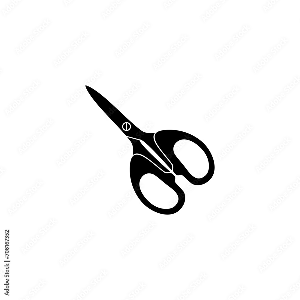 Scissors Silhouette, Flat Style, can use for Pictogram, Art Illustration, Website, Apps, Logo Type or Graphic Design Element. Vector Illustration Scissors Silhouette, Flat Style, can use for Pictogram, Art Illustration, Website, Apps, Logo Type or Graphic Design Element. Vector Illustration