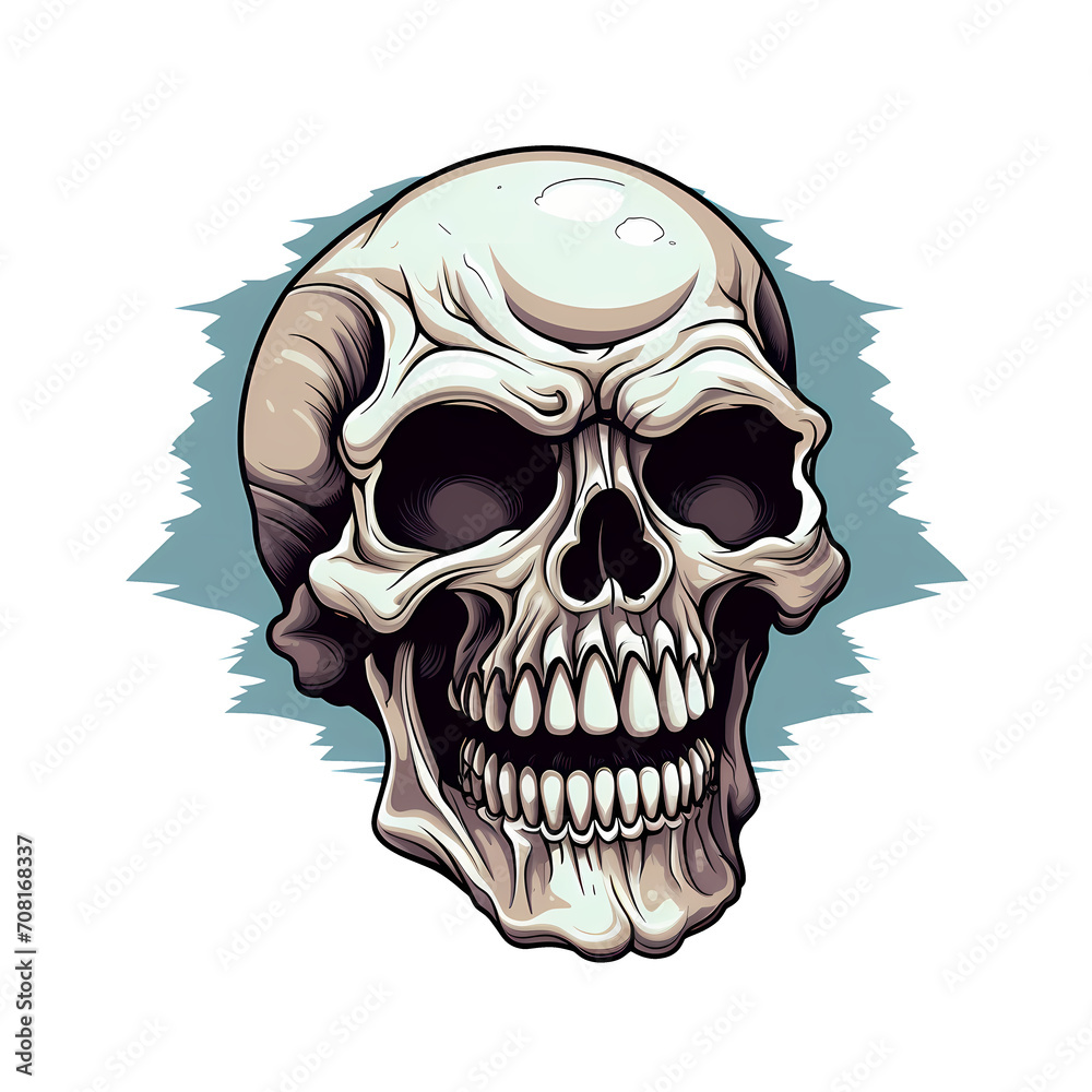 Fototapeta premium Skull art illustrations for stickers, tshirt design, poster etc