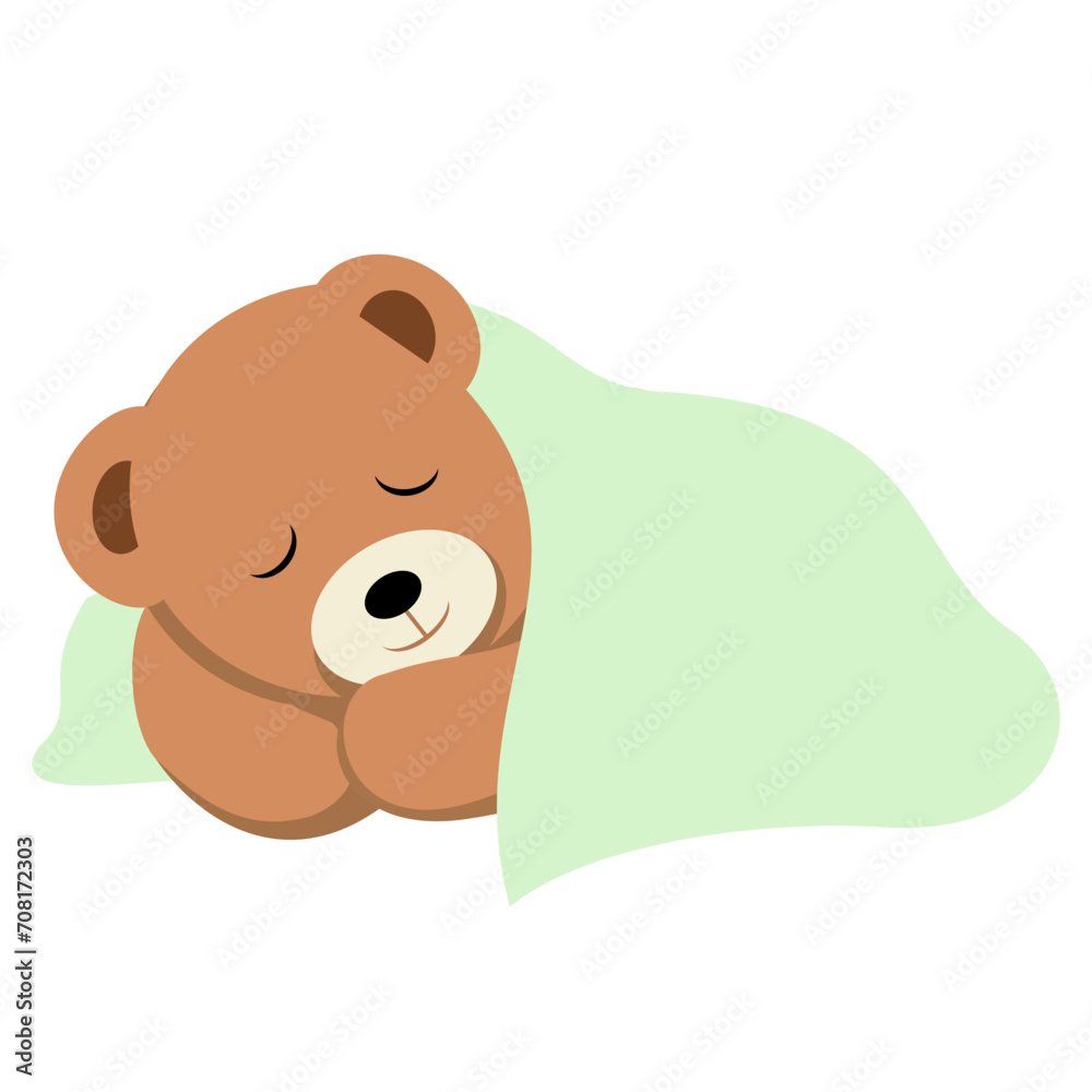 Teddy bear under blanket Teddy bear under blanket