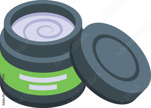 Tattoo studio medical vaseline icon isometric vector. Fashion beauty. Kit removal