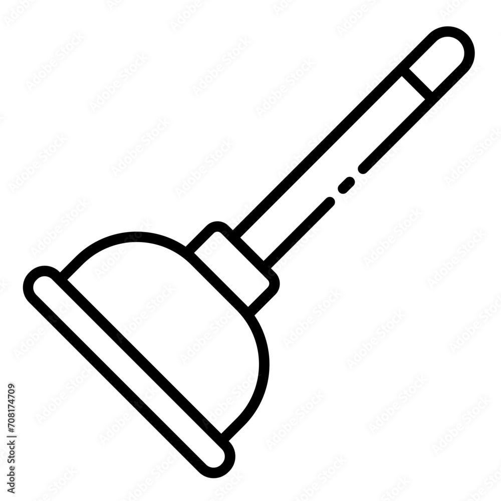 Plunger plumbing icon Plunger plumbing icon
