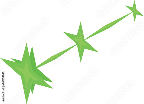 Green blaster arm icon isometric vector. Cosmic device. Plaything effect