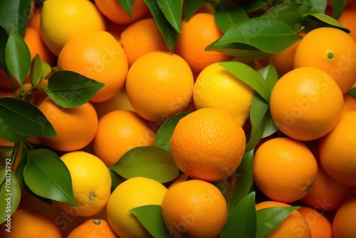 Oranges in the market Ai generative