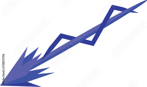 Blue beam shooter icon isometric vector. Laser weapon. Shot photon