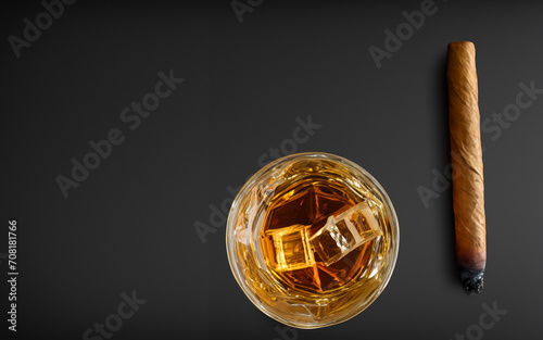 Cigar and Glass of Cognac photo