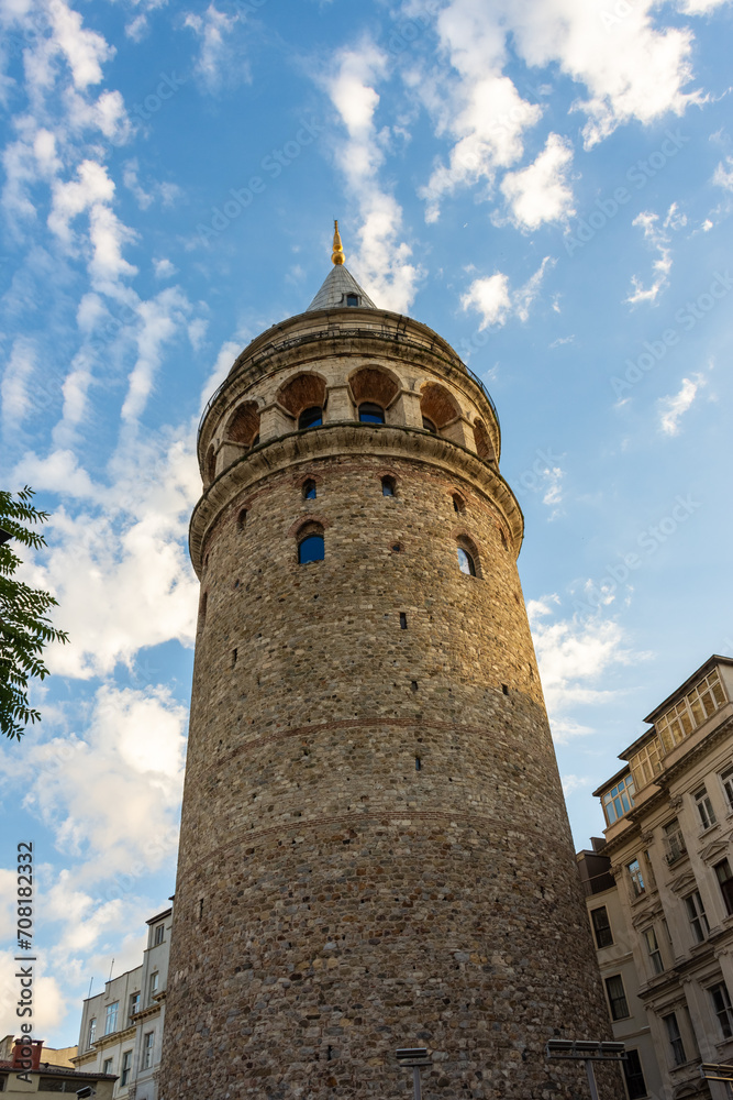 View of the Galata Tower, Istanbul,  Turkey