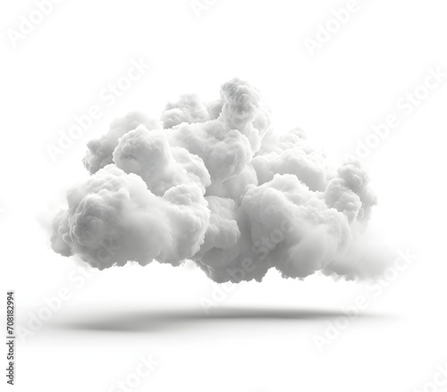 explosion of white smoke 