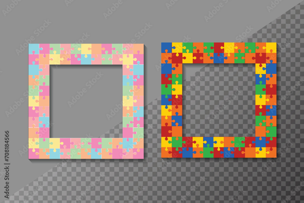 photo frame from puzzle in vector, puzzle frame photo frame from puzzle in vector, puzzle frame