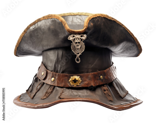 Pirate Hat Isolated on Transparent Background 