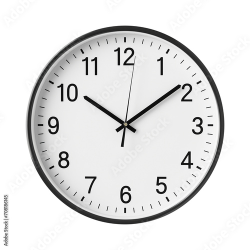Wall Clock Isolated on Transparent Background 