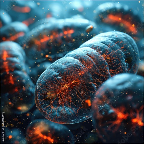 Cellular wonder : mitochondria, the dynamic organelles shaping energy production and vital cell functions within the microscopic landscape of life. photo