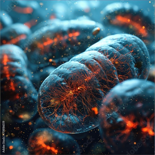 Cellular wonder : mitochondria, the dynamic organelles shaping energy production and vital cell functions within the microscopic landscape of life.