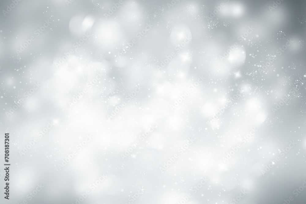 white flake flare blur abstract background. snow bokeh christmas blurred beautiful shiny Christmas lights.