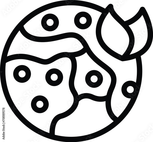 Social smart data icon outline vector. Dark city economy. Societal energy