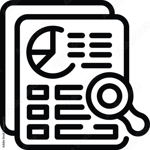 Dark city economy icon outline vector. Business smart data. Dark city