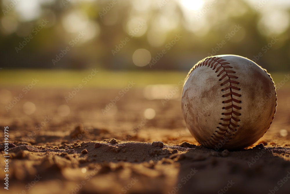 baseball in the field