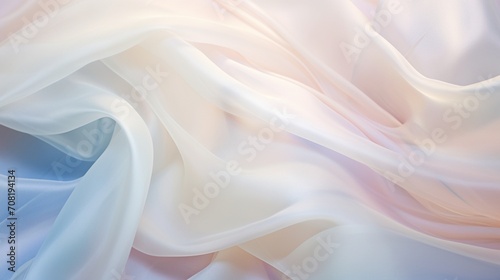 A picture of a different shaped object, in the style of iridescent, light white and white, kawaii aesthetic, flowing fabrics, spatial planes - Generative AI
