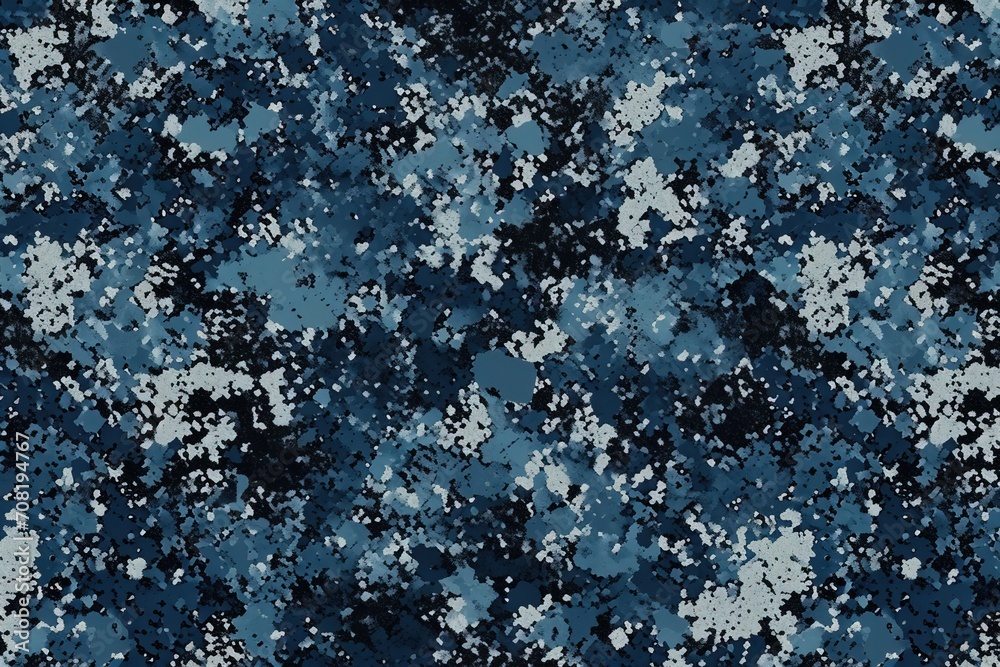 Blue military texture camouflaged pixel background
