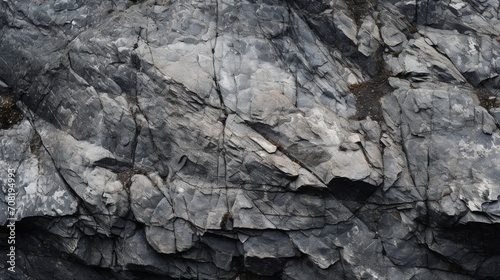 A rock closeup , rough mountain surface closeup - Generative AI