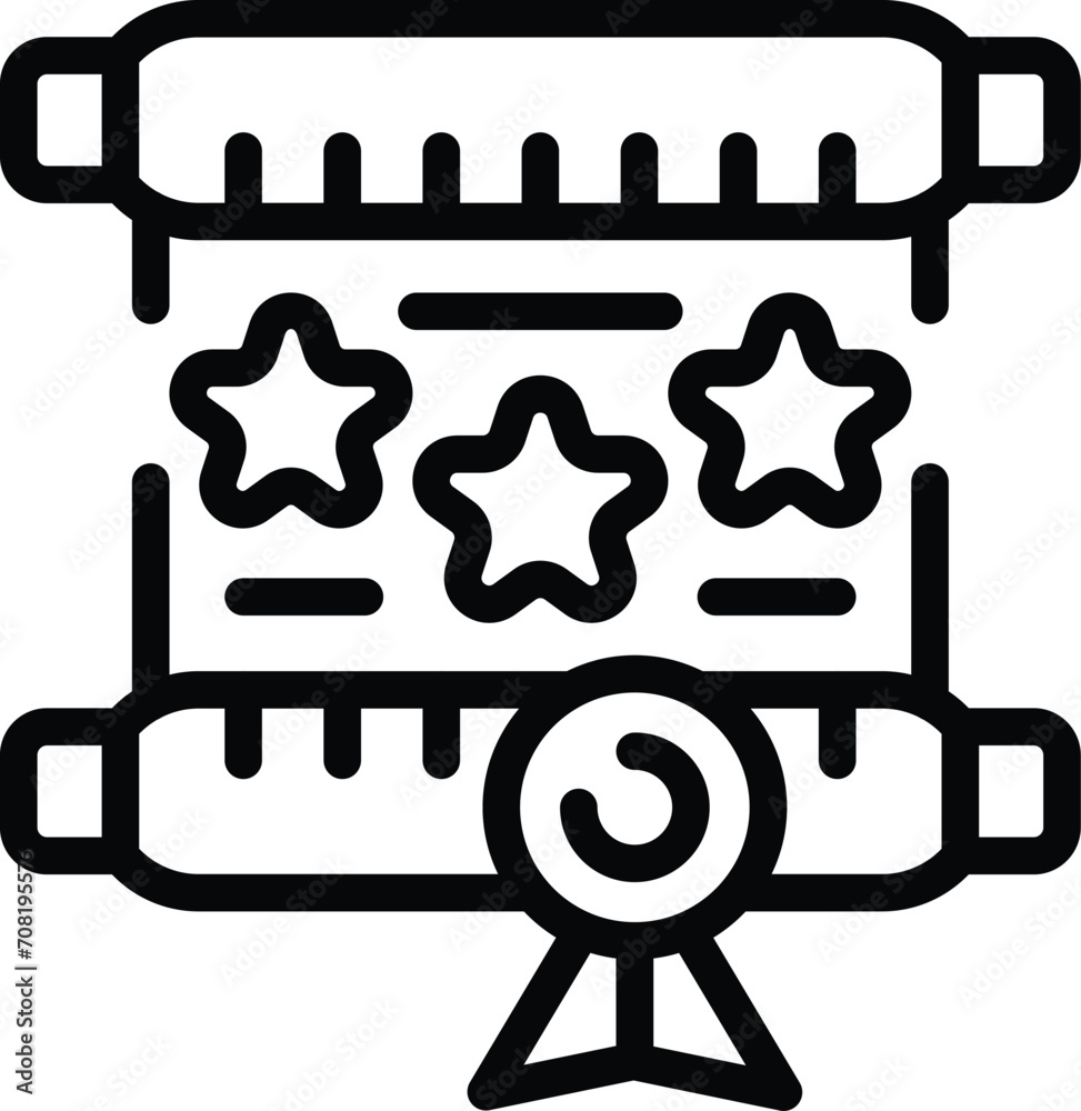 Emblem dog school roll icon outline vector. Training course. Success run Emblem dog school roll icon outline vector. Training course. Success run