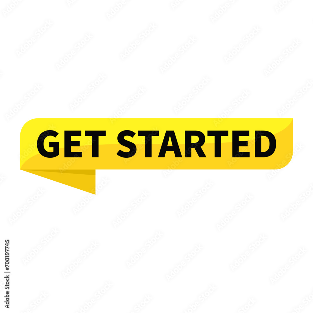 Get Started Yellow Rectangle Ribbon Shape For Promotion Action Business Marketing Social Media Information Announcement
Get Started Yellow Rectangle Ribbon Shape For Promotion Action Business Marketing Social Media Information Announcement