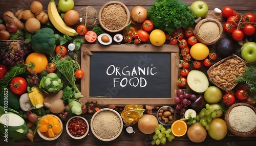 Composition with variety of organic food