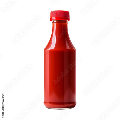 blank Sriracha_Sauce bottle mockup isolated on transparent and white background