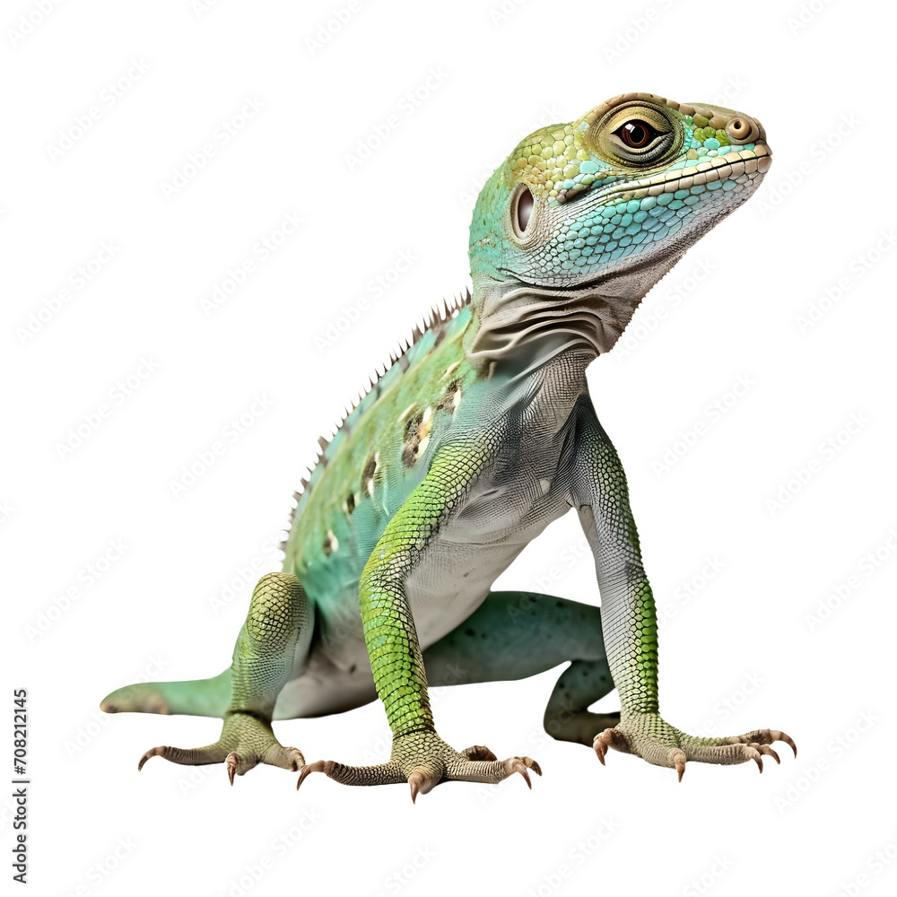 Green_Iguana isolated on transparent and white background Green_Iguana isolated on transparent and white background