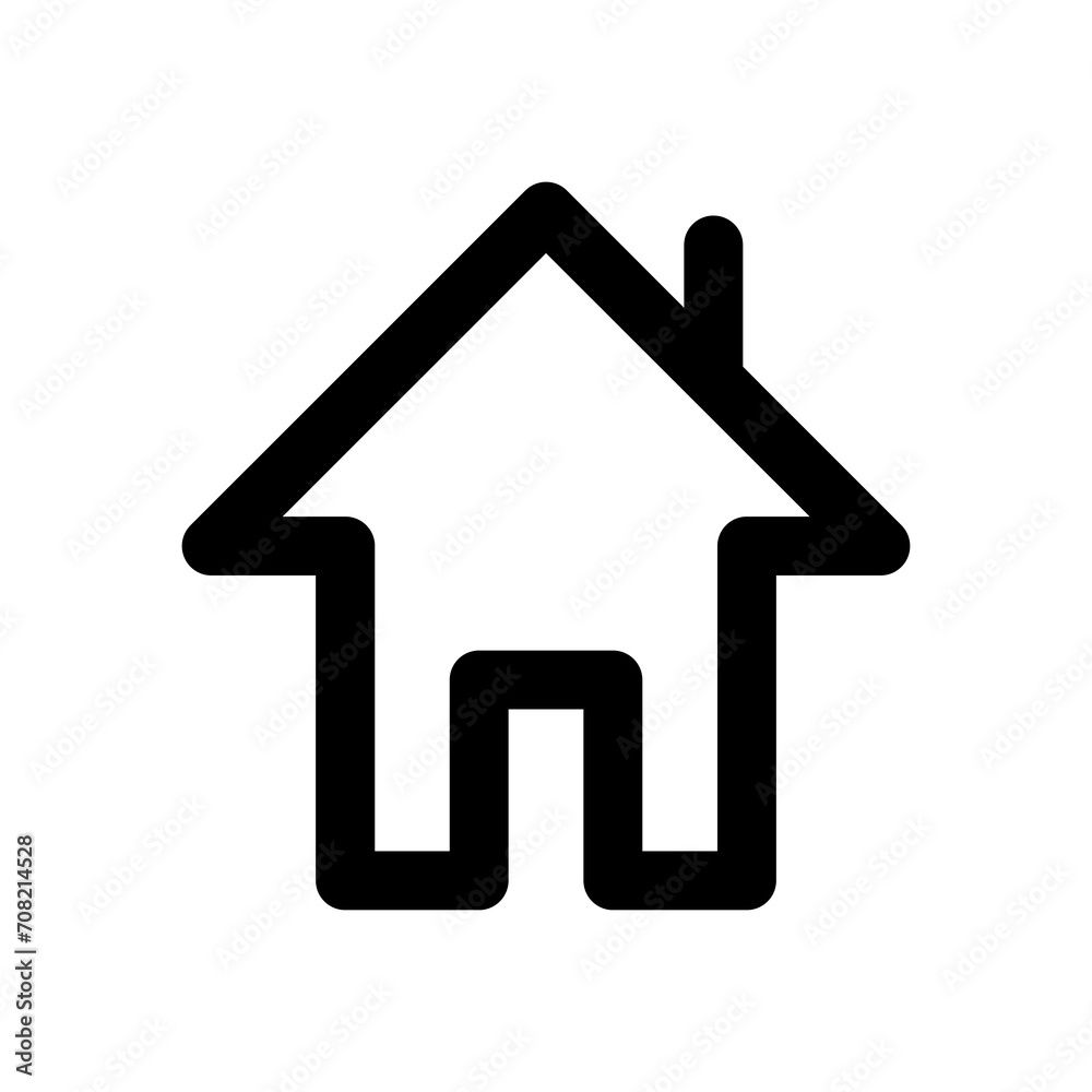 Home icon line vector. House logo illustration isolated on white background. Home icon line vector. House logo illustration isolated on white background.